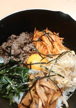 あっつあつ、カリカリ！石焼きピビンバ!!-レシピのメイン写真