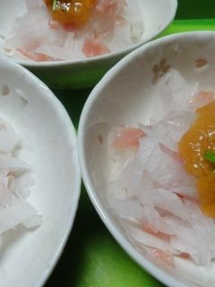 *大根と生ハムサラダ柿ドレッシング*-レシピのメイン写真