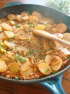 じゃがいもと豚ひき肉のコチュジャン風味煮-レシピのメイン写真