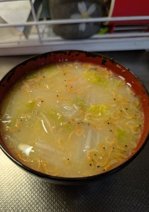 白菜の味噌󠄀汁！-レシピのメイン写真