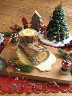 クリスマスケーキ風★ミートローフ-レシピのメイン写真