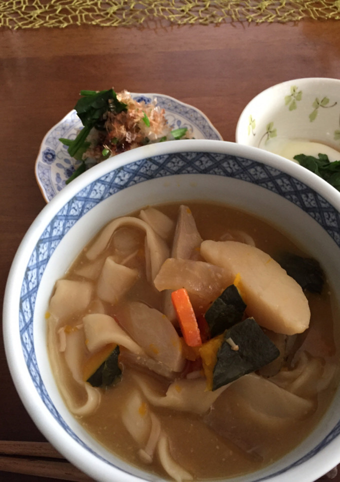 寒いから、ほうとうにしましょ！-レシピのメイン写真