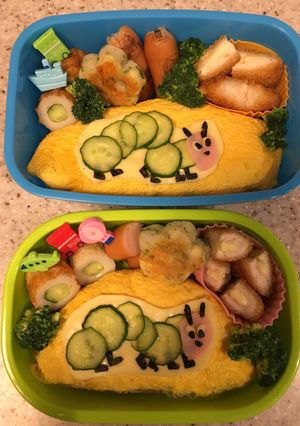 キャラ弁 ＊ はらぺこあおむし-レシピのメイン写真