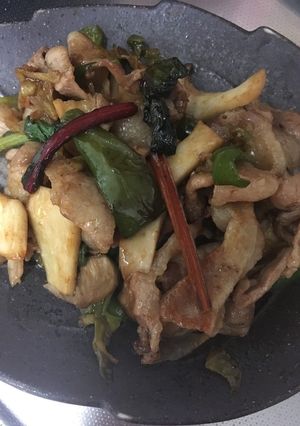 週末おかず 残り野菜のいためもの-レシピのメイン写真