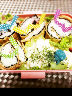 娘弁当・稲荷巻き、誤魔化しデココーデ-レシピのメイン写真
