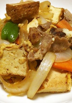 簡単★豚肉と生揚げの節約チャンプル-レシピのメイン写真