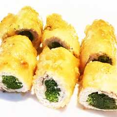 รูปของ お弁当に！豚薄切り肉のほうれん草巻き