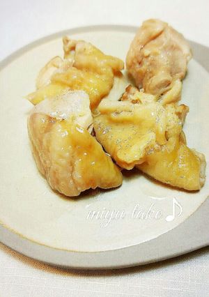 お弁当にレンチン蒸し鶏♪シンプル塩味♡-レシピのメイン写真