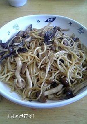なすとしめじのパスタ-レシピのメイン写真