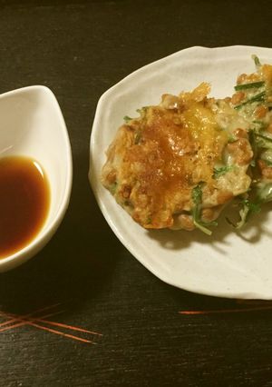 ニラと納豆のチーズピカタ-レシピのメイン写真