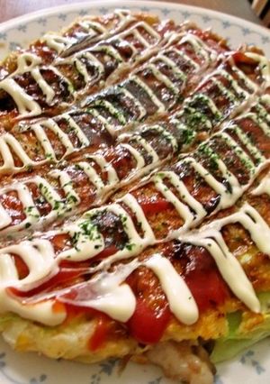 豚の脂身を使って☆節約お好み焼き-レシピのメイン写真