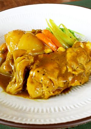 コク旨！簡単！鶏もも肉の和風カレー煮込み-レシピのメイン写真