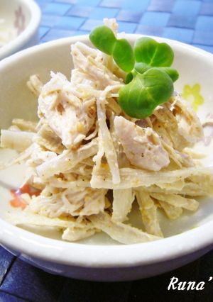 タタキごんぼのごまマヨ和え-レシピのメイン写真