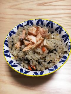 鮭の炊き込みごはん-レシピのメイン写真