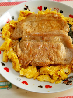 豚生姜のり玉丼-レシピのメイン写真