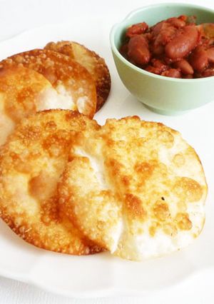 餃子の皮で　トルティーヤチップス-レシピのメイン写真