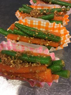 インゲンと人参の胡麻和え♫お弁当に☆-レシピのメイン写真