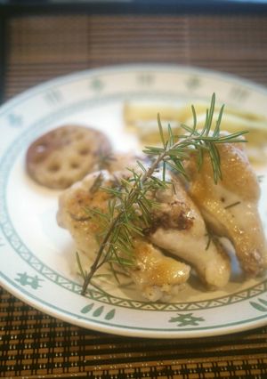 骨までしゃぶって♡ビストロで鶏肉ロースト-レシピのメイン写真