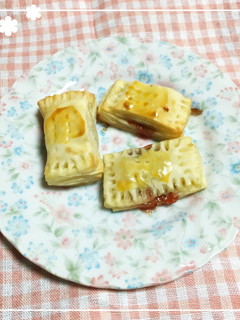 冷凍パイシートで簡単いちごチョコパイ♡-レシピのメイン写真