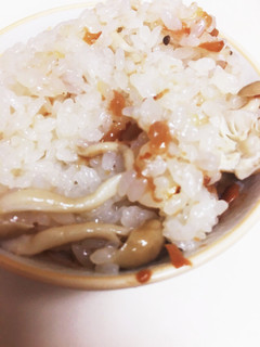 梅としめじの炊き込みご飯-レシピのメイン写真