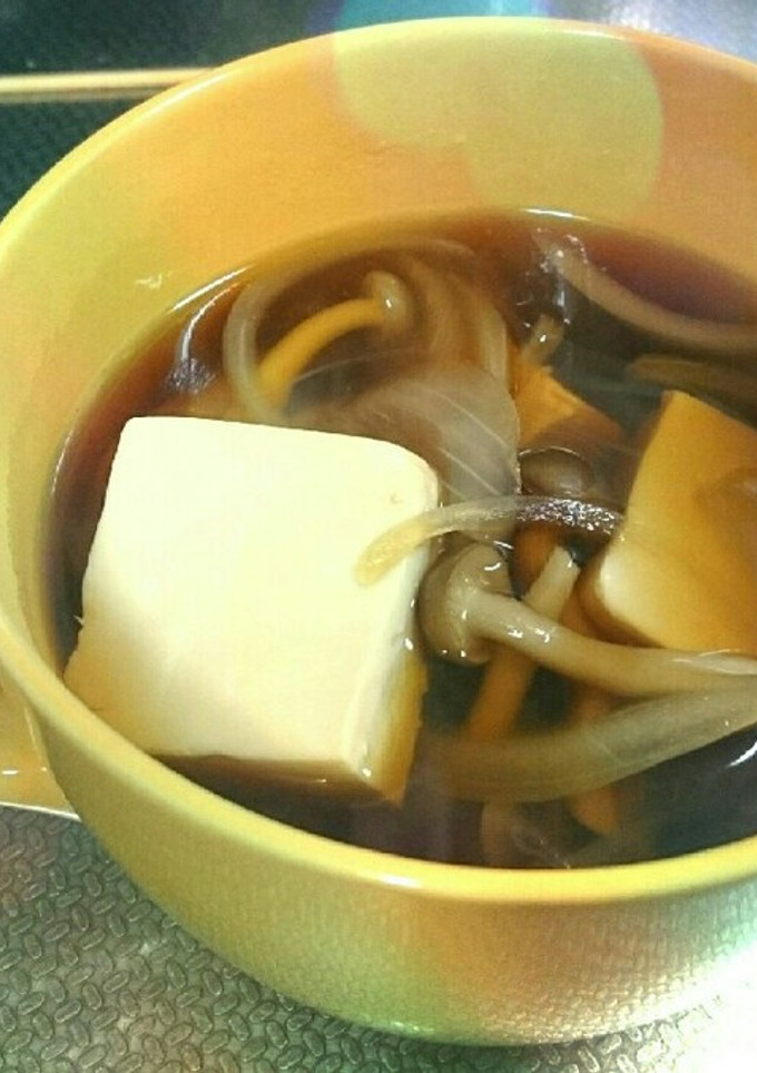 豆腐ときのことたまねぎの和風スープ-レシピのメイン写真
