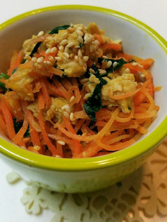 ご飯が美味しい!!人参と卵のしりしり♪-レシピのメイン写真