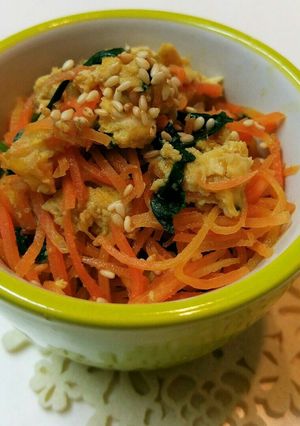 ご飯が美味しい!!人参と卵のしりしり♪-レシピのメイン写真
