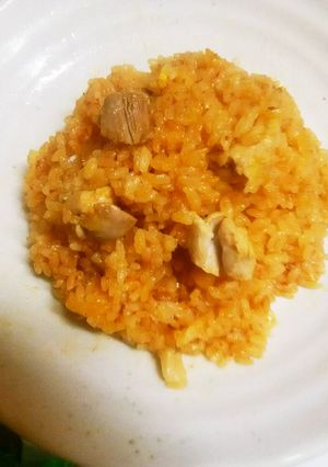 簡単!炊飯器にお任せDEチキンライス♪-レシピのメイン写真