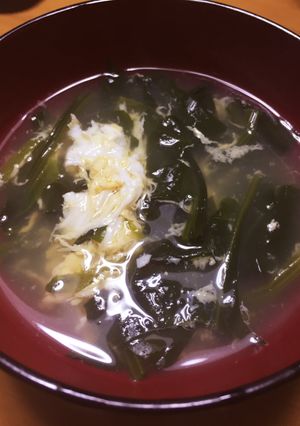 中華スープ ほうれん草と卵-レシピのメイン写真