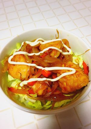 焼肉ダレ風♪簡単やみつき!鶏野菜どんぶり-レシピのメイン写真