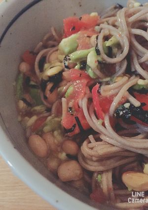 アボガド納豆蕎麦-レシピのメイン写真
