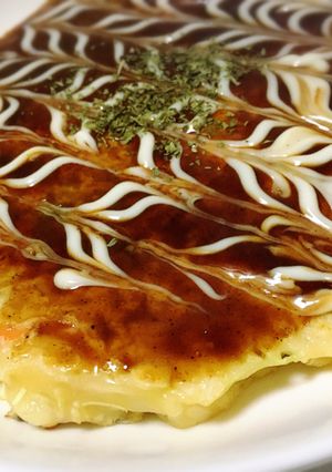 袋サラダでお好み焼き-レシピのメイン写真