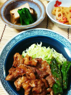 調味料2つの簡単豚生姜焼き-レシピのメイン写真