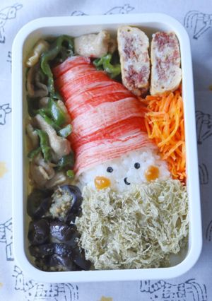 カニカマでサンタクロース★クリスマス弁当-レシピのメイン写真