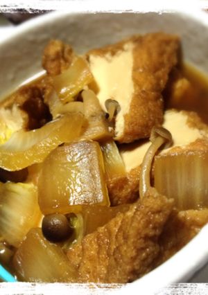 寒い日に☆簡単♪白菜しめじ厚揚げの甘辛煮-レシピのメイン写真