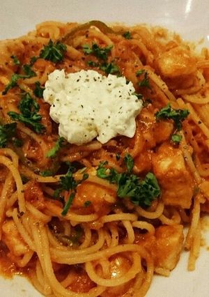 カジキトマトソースパスタ-レシピのメイン写真