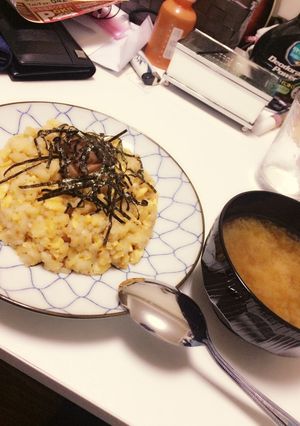 余り物で！簡単梅炒飯-レシピのメイン写真