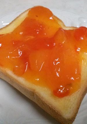 ★超完熟柿の救済トースト★-レシピのメイン写真