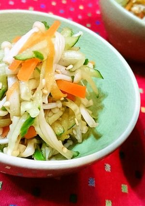 サッパリ【エノキと胡瓜のごまポン酢】-レシピのメイン写真