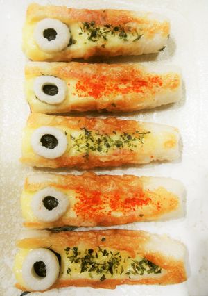 竹輪でお魚チーズ☆お弁当やおつまみにも♪-レシピのメイン写真