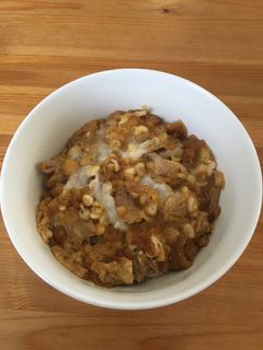 昼飯に☆卵とじ豚丼★天とじ風〜-レシピのメイン写真