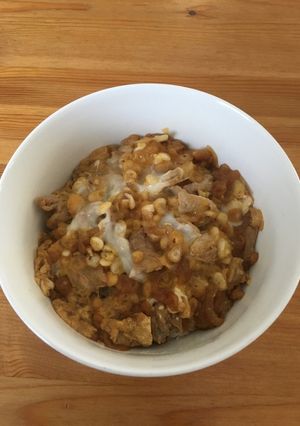 昼飯に☆卵とじ豚丼★天とじ風〜-レシピのメイン写真