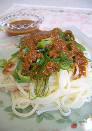 ねぎたっぷりのゴマ味噌麺-レシピのメイン写真