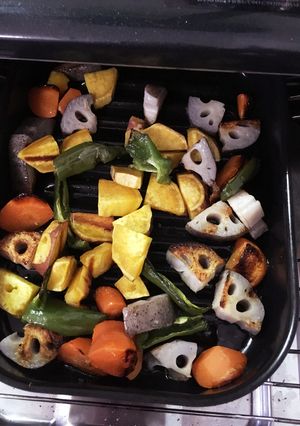 すぐ美味しい!グリルパンで根菜グリル♪-レシピのメイン写真
