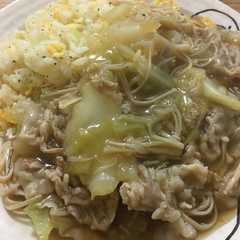 お鍋の残りはあったかあんかけ炒飯に☆-レシピのメイン写真