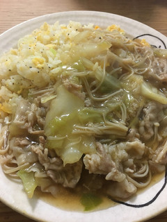 お鍋の残りはあったかあんかけ炒飯に☆-レシピのメイン写真