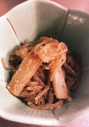 常備菜♪コク旨な大根と白滝のごまきんぴら-レシピのメイン写真