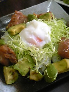ฺカフェごはん風✿ฺ半熟卵の鶏アボカド丼-レシピのメイン写真