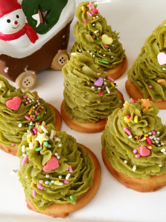 抹茶deスイートポテトのクリスマスツリー-レシピのメイン写真