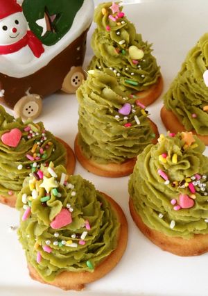 抹茶deスイートポテトのクリスマスツリー-レシピのメイン写真